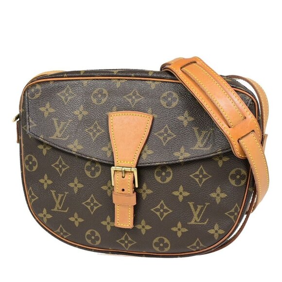 LOUIS VUITTON Jeune Fille GM Shoulder Bag Monogram Leather Brown - Picture 1 of 15
